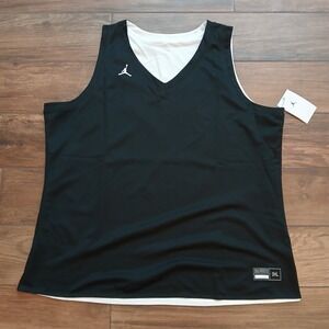 Jordan Reversible Basketball Jersey Womens 3XL XXXL Tank Top Black White